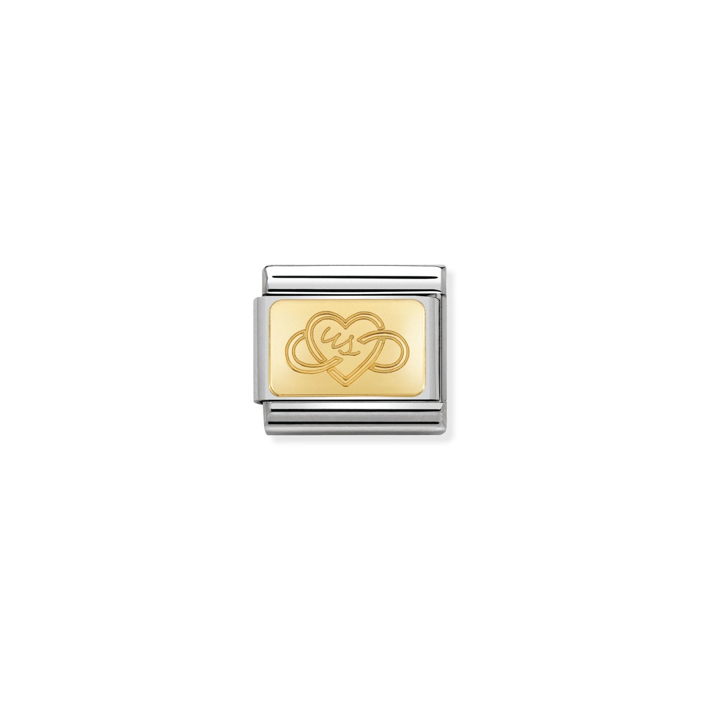 Composable Classic Engraved Sıgns   Paslanmaz Çelik - 18k Altın Custom (43-make A Wish)