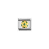 COMPOSABLE Classic GOOD LUCK in Paslanmaz Çelik ,- enamel Ve 18k Altın Siyah four-leaf-clover