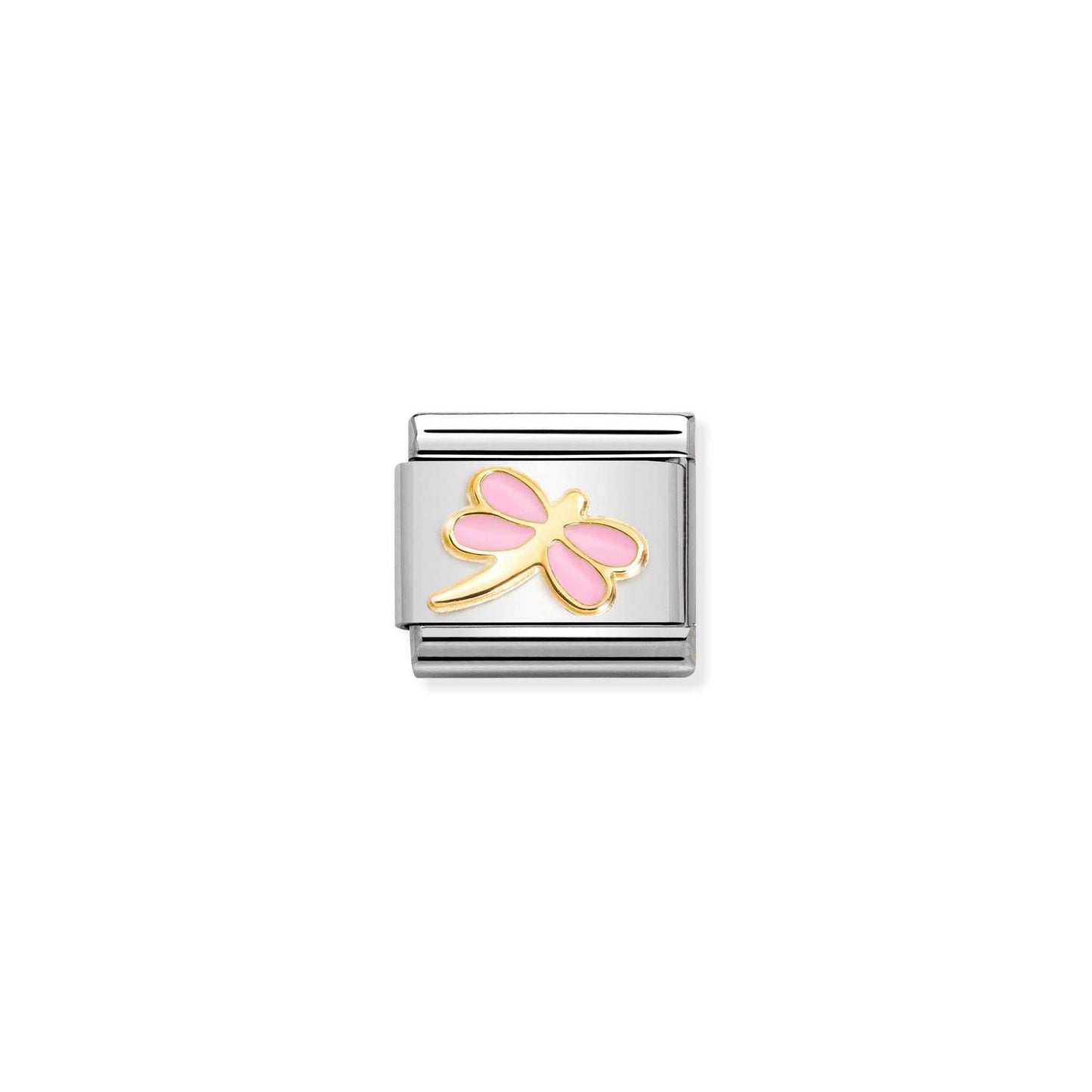 Composable Classic Dekoratif Link - Semboller - Pembe yusufçuk -  18K Altın