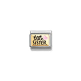 Composable Classic PLATES (IC) in steel, enamel and 18k gold Little Sister