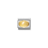 Composable Classic Dekoratif Link - Taşlar Oval - Sitrin - (07 CITRINE) 18K Altın