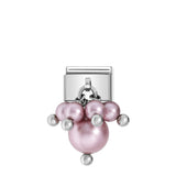 Composable Classic Dekoratif Charm - Charm Kristal İnci - İnci pembesi -  İnci