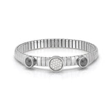 LOTUS Bileklik in Çelik, 925 sterling Gümüş, 2 G. İnci anc CZ PVD Altın  Rose Altın