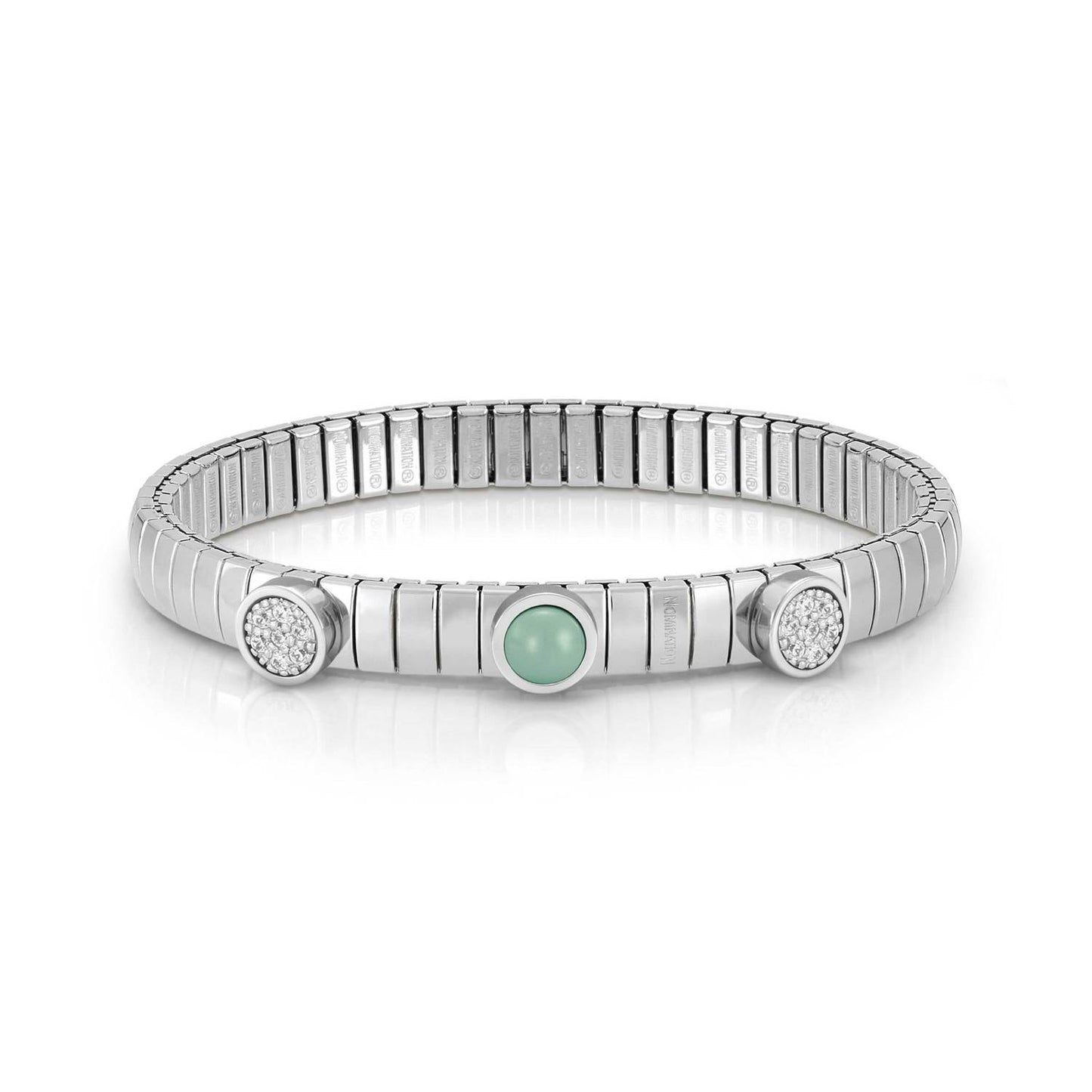 LOTUS Bileklik in Çelik, 1 cz Taş Ve 925 sterling Gümüş Altın LAPIS LAZULI