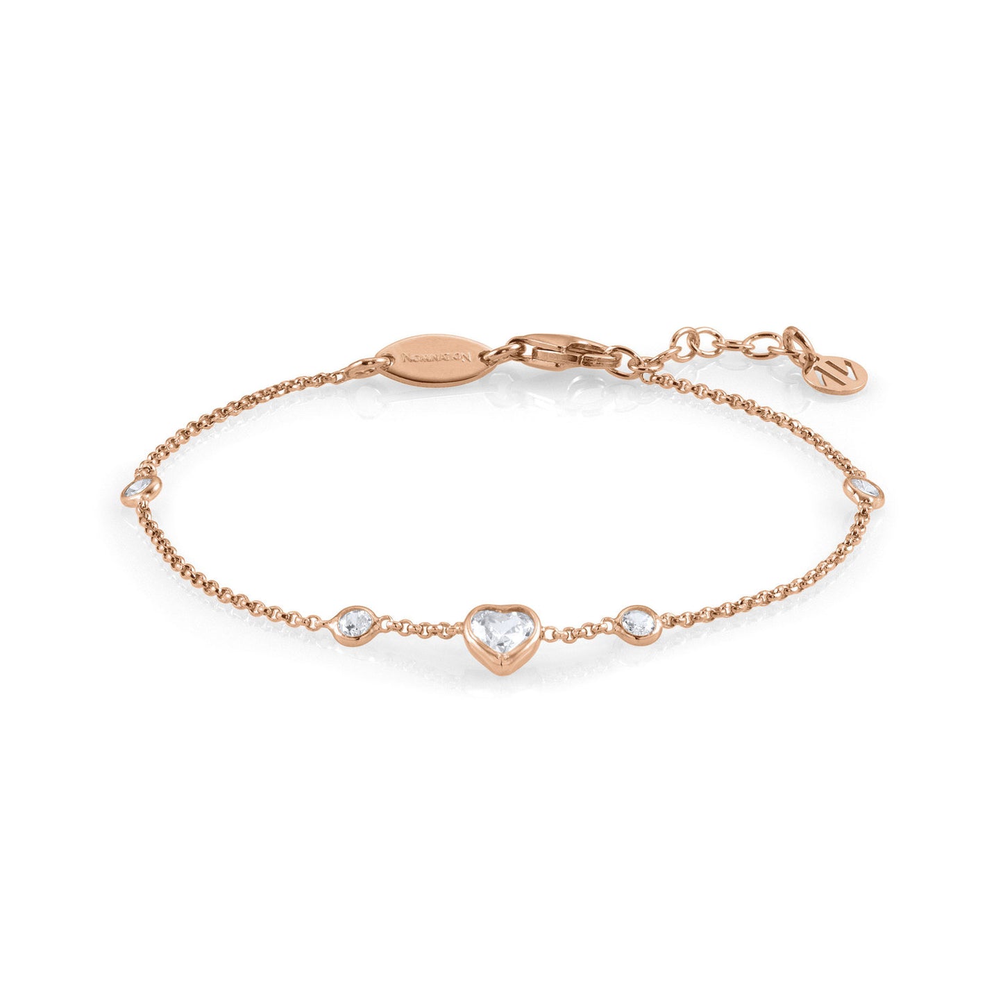 Bella - Bileklik - Rose altın kalp