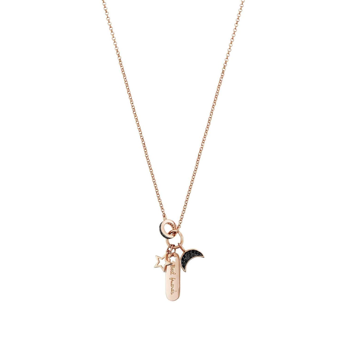 Easychic - Bileklik - En iyi arkadaşlar rosegold bitiş