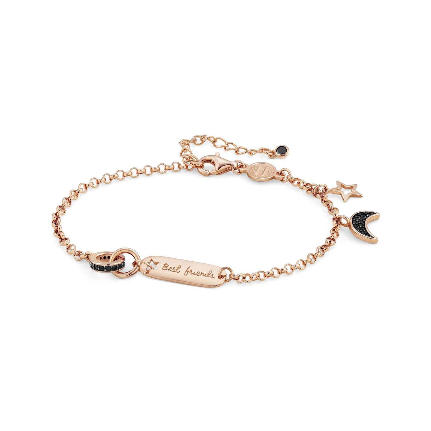 Easychic - Kolye - En iyi arkadaşlar rosegold bitiş