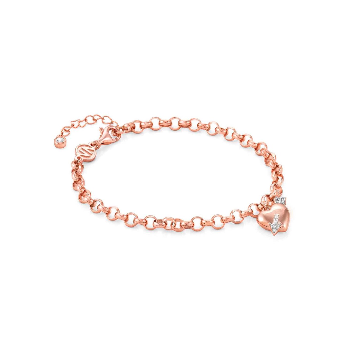 Sweetrock - Bileklik - Arrow Rose altın ile Kalp