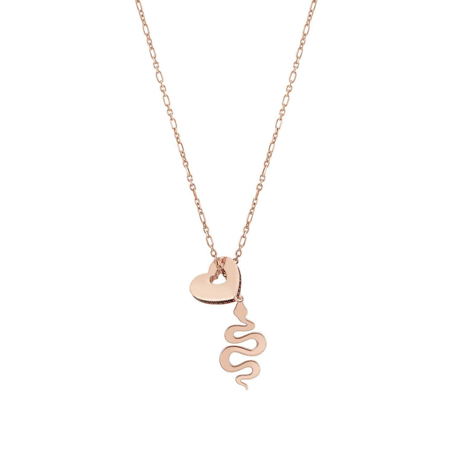 Essentials - Kolye - Kalp Rosegold