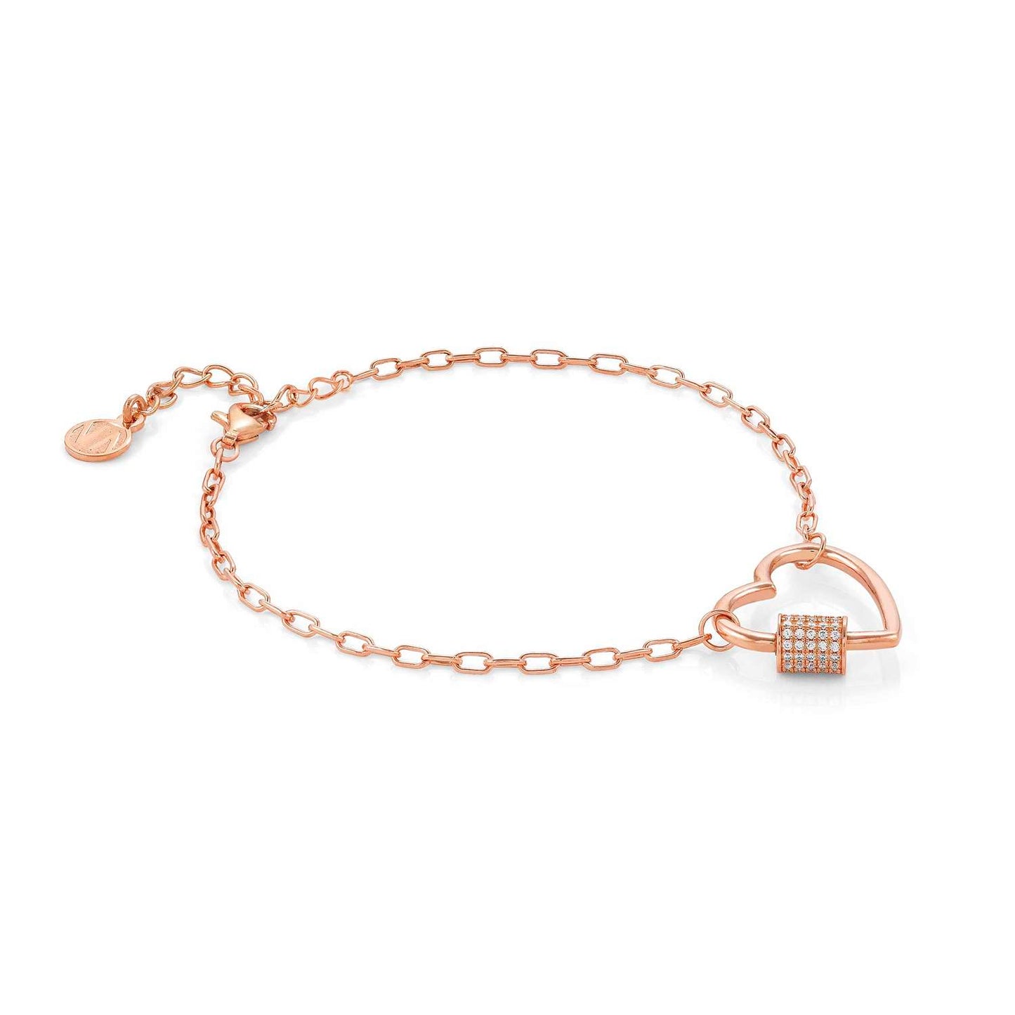 Charming - Bileklik - Rose altın kalp