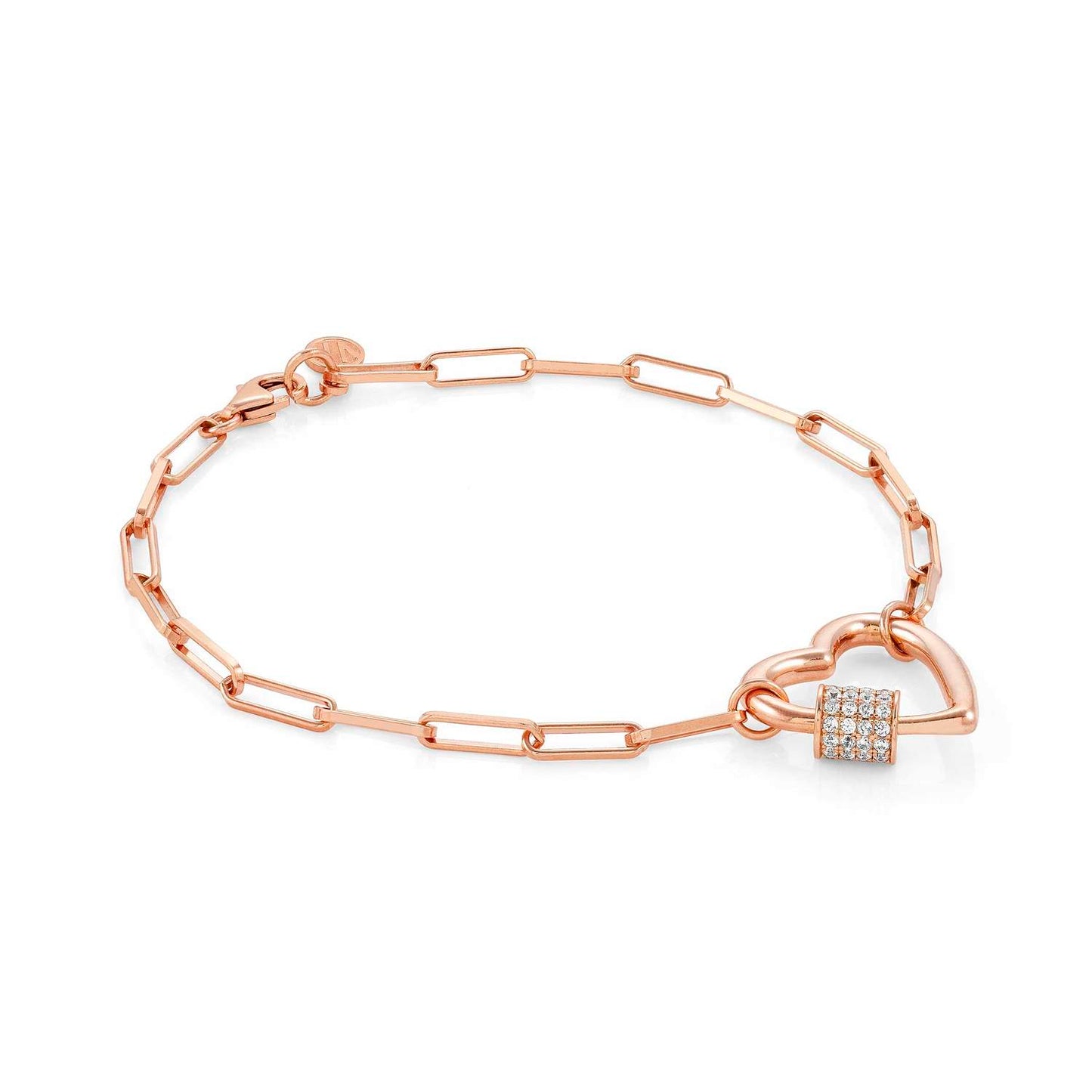 Charming - Bileklik - Rose altın kalp