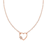 Charming - Kolye - Rose altın kalp