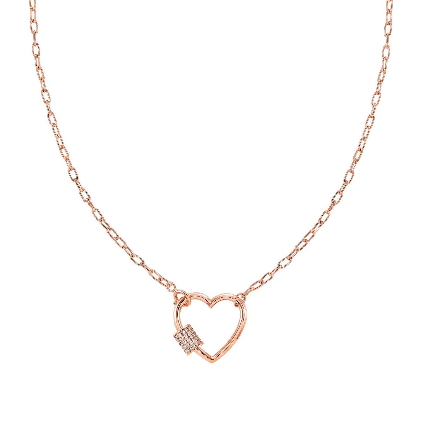 Charming - Kolye - Rose altın kalp
