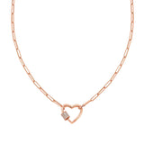 Charming - Kolye - Rose altın kalp