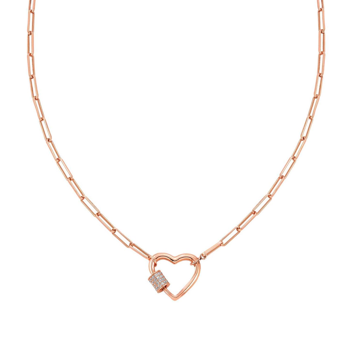 Charming - Kolye - Rose altın kalp