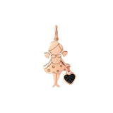 Charming - Kolye ve Ucu - O kalp Rose altın