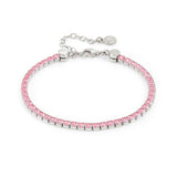 Chic&Charm - Bileklik - Pembe yüzgeç, gümüş
