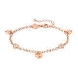 Truejoy - Bileklik - Rose altın kalp