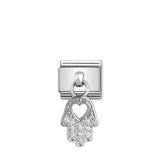 Composable Classic CHARMS Paslanmaz Çelik Ve 925 sterling Gümüş Fly