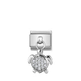 Composable Classic CHARMS Paslanmaz Çelik Ve 925 sterling Gümüş Scorpio