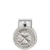 Composable Classic Dekoratif Charm - Charm Dilekler - İyi Şanslar -  925 Gümüş