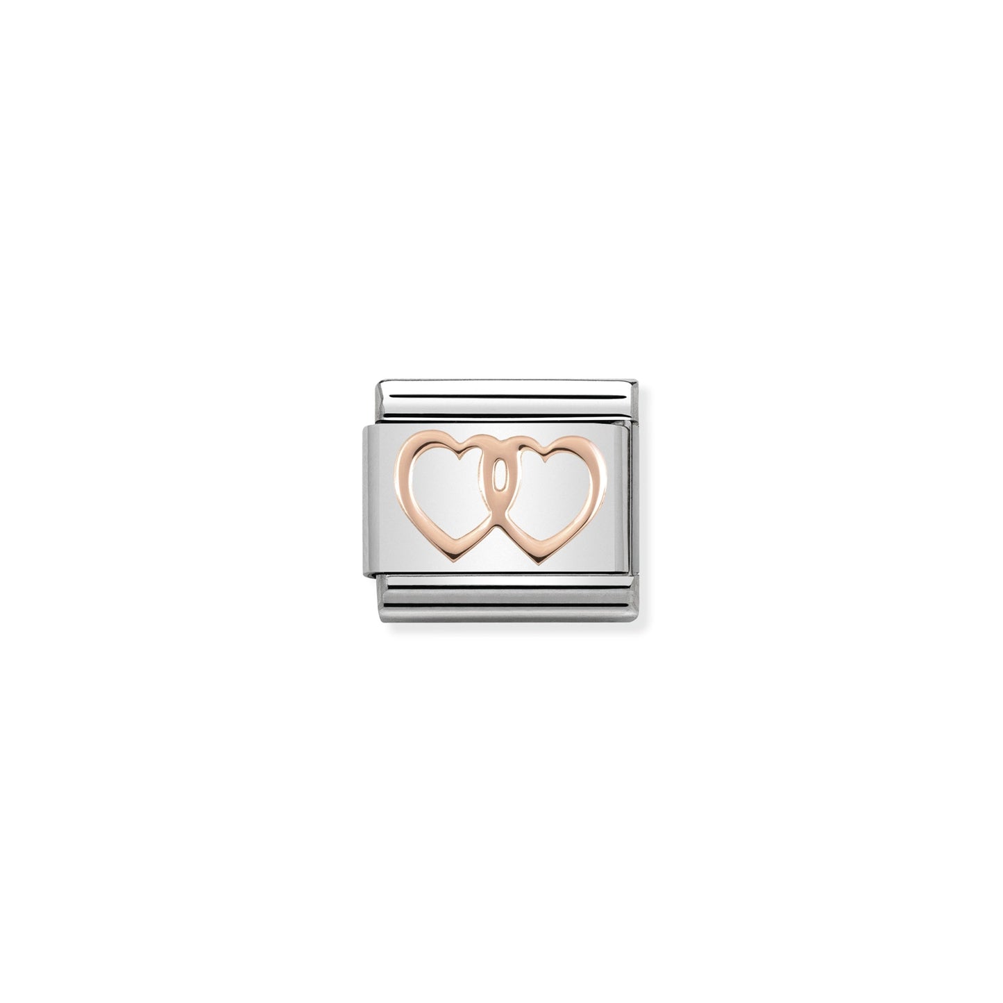 Composable Classic Semboller Çelik Ve 9k rose Altın Butterfly