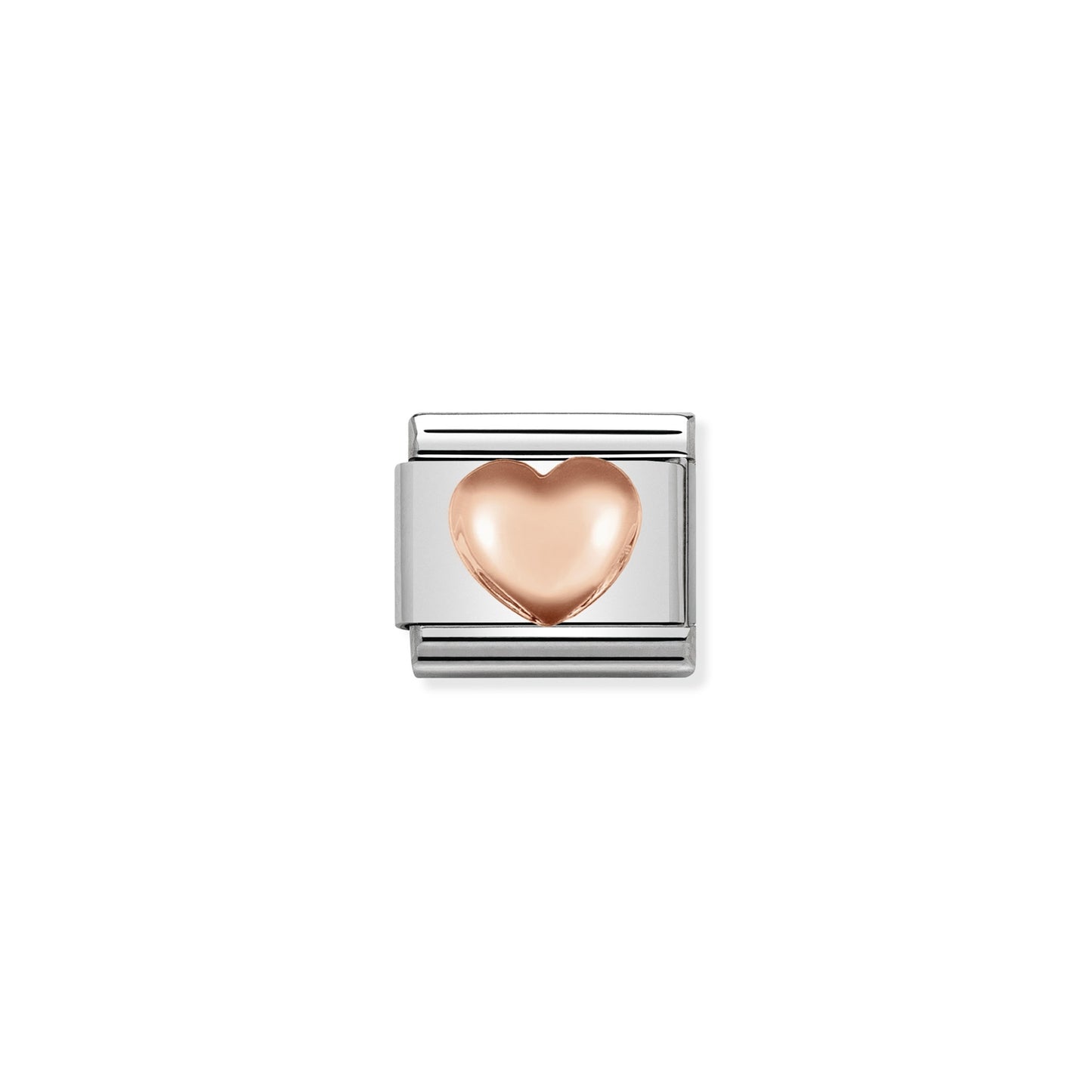 Composable Classic Dekoratif Link - Semboller - Kalp - (22 Raised heart) 9K Rose Altın