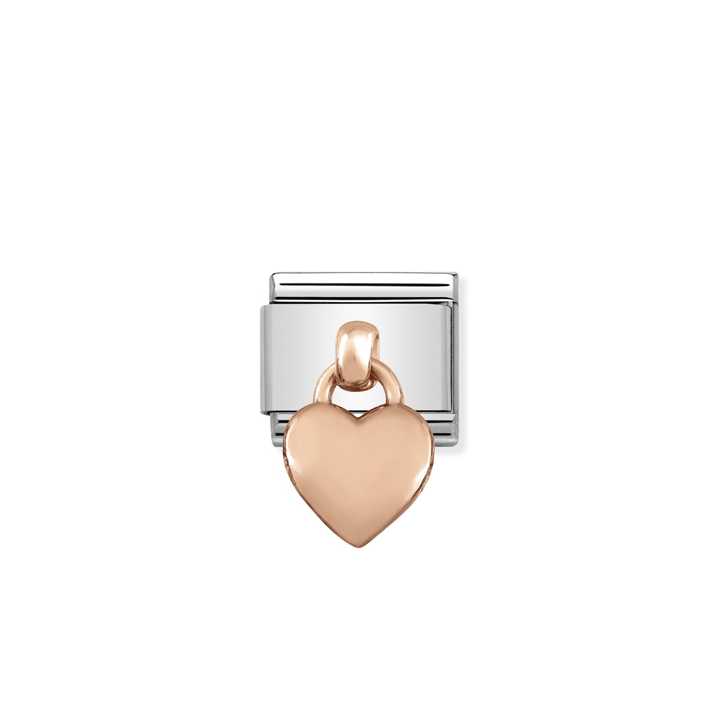 Composable Classic Dekoratif Charm - Charm - Kalp - (01 Heart) 9K Rose Altın