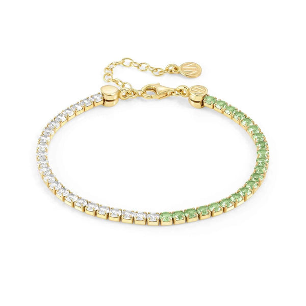 Chic&Charm  Bileklik  Yeşil yüzgeç, sarı altın