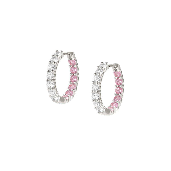 Chic&Charm  Küpe  Pembe yüzgeç, gümüş