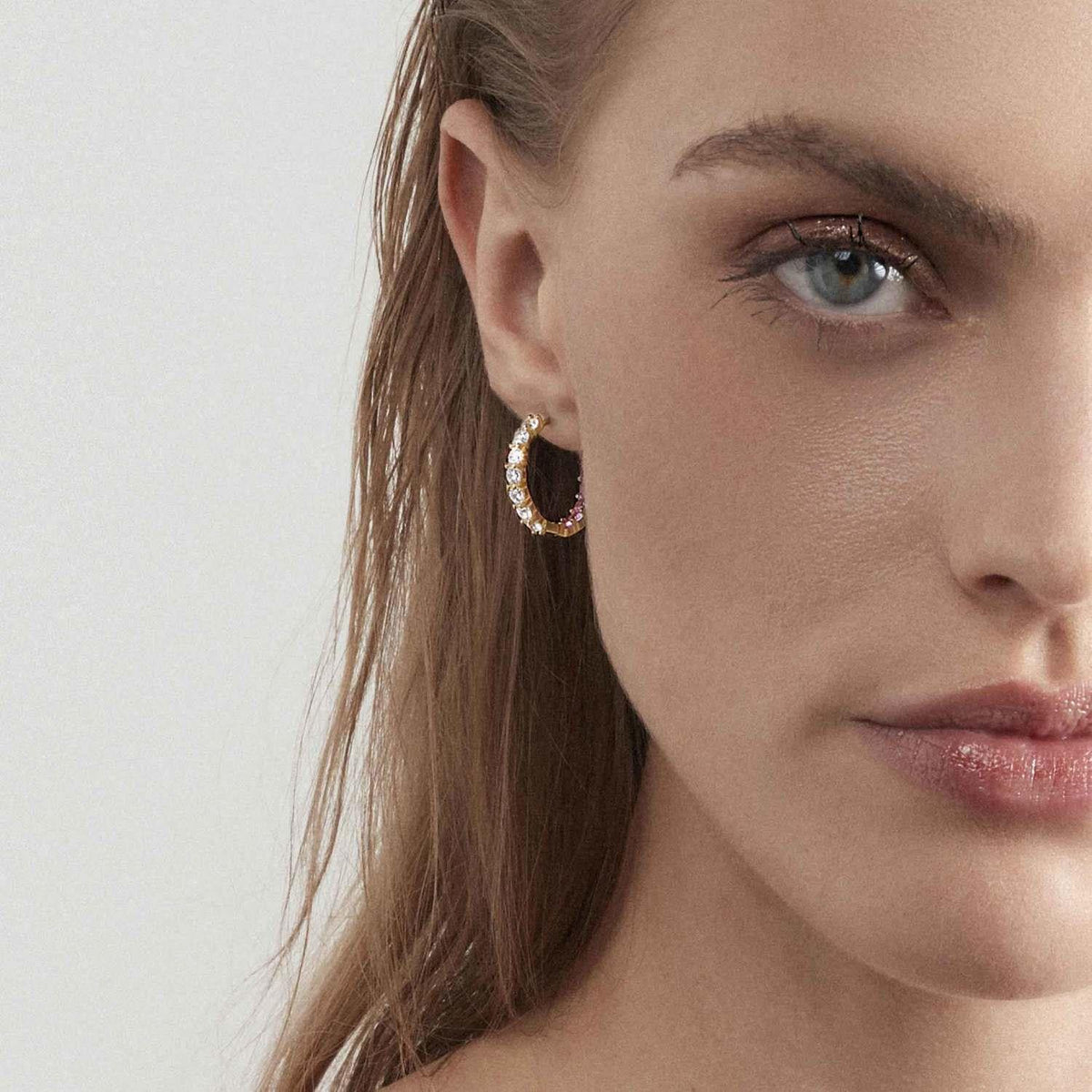 Chic&Charm  Küpe  Yeşil yüzgeç, gümüş