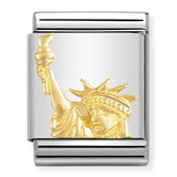 Composable Big Dekoratif Link - Kabartma Anıtlar - Statue of Liberty -  18K Altın