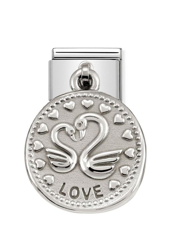 Composable Classic Dekoratif Charm - Charm Dilekler - Aşk - (08 LOVE) 925 Gümüş