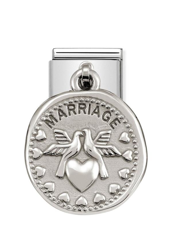 Composable Classic Dekoratif Charm - Charm Dilekler - Evlilik - (09 MARRIAGE) 925 Gümüş