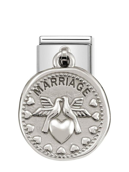 Composable Classic Dekoratif Charm - Charm Dilekler - Evlilik - (09 MARRIAGE) 925 Gümüş