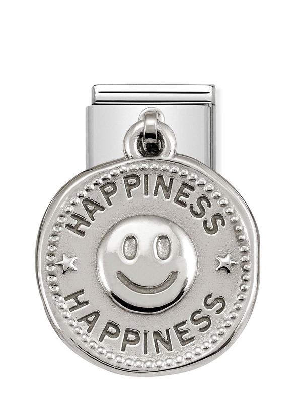 Composable Classic Dekoratif Charm - Charm Dilekler - Mutluluk - (05 HAPPINESS) 925 Gümüş