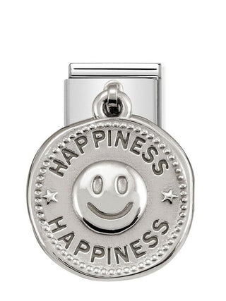 Composable Classic Dekoratif Charm - Charm Dilekler - Mutluluk - (05 HAPPINESS) 925 Gümüş