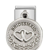 Composable Classic Dekoratif Charm - Charm Dilekler - Nedime - (10 BRIDESMAID) 925 Gümüş