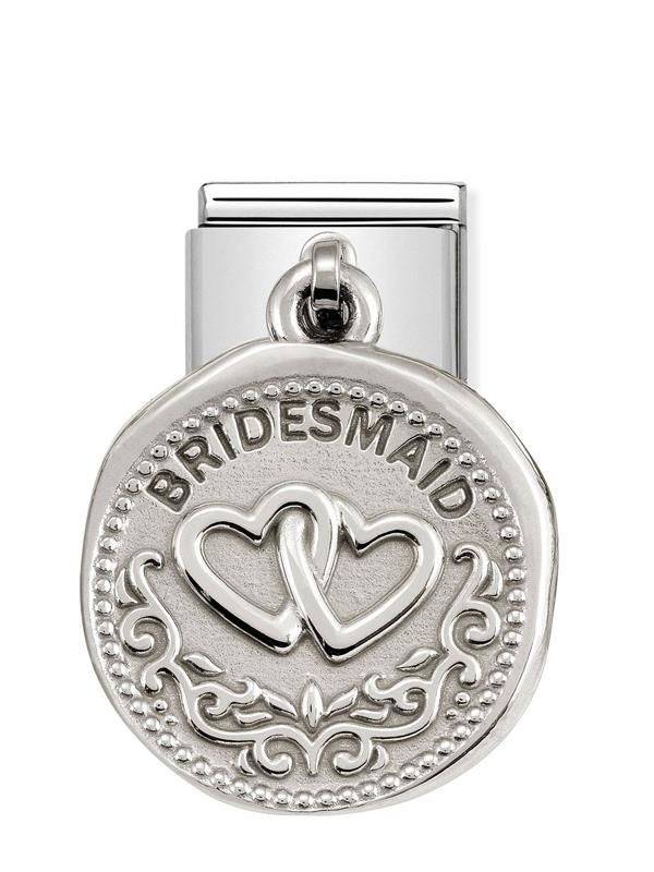 Composable Classic Dekoratif Charm - Charm Dilekler - Nedime - (10 BRIDESMAID) 925 Gümüş