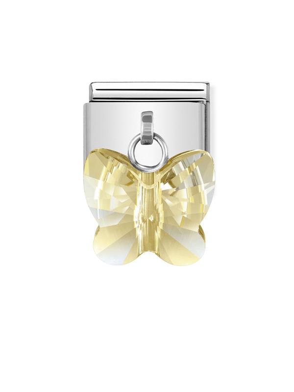 Composable Classic Dekoratif Charm - Charm Kristal  - Altın - (28 Gold)