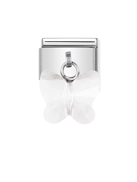Composable Classic Dekoratif Charm - Charm Kristal  - Beyaz - (10 White)