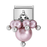 Composable Classic Dekoratif Charm - Charm Kristal İnci - İnci pembesi -  İnci