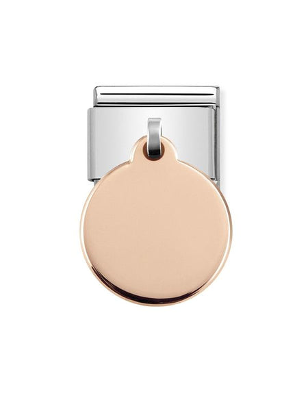 Composable Classic Dekoratif Charm - Charm Plakalar - Pürüzsüz -  9K Rose Altın