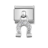 Composable Classic Dekoratif Charm - Charm Semboller - At nalı - (03 Horseshoe) 925 Gümüş