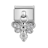 Composable Classic Dekoratif Charm - Charm Semboller - bal arısı - (15 Bee) 925 Gümüş