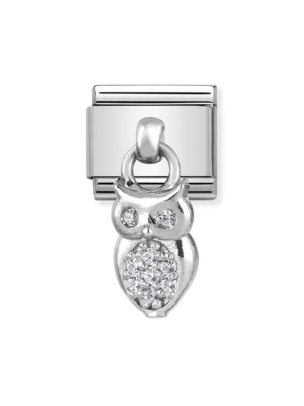 Composable Classic Dekoratif Charm - Charm Semboller - Baykuş - (12 Owl) 925 Gümüş