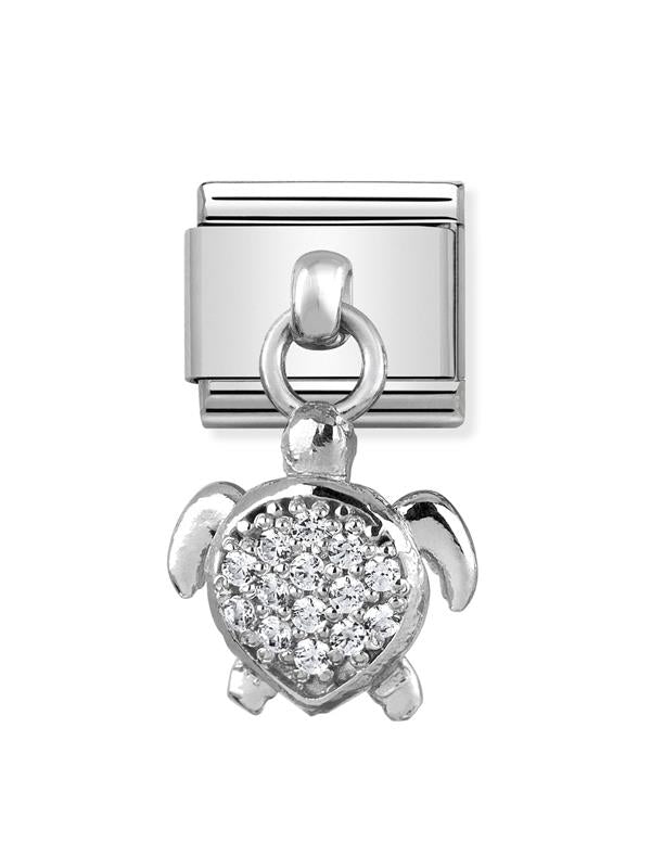 Composable Classic Dekoratif Charm - Charm Semboller - Deniz kaplumbağası -  925 Gümüş