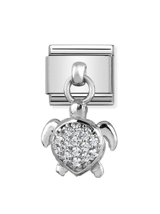 Composable Classic Dekoratif Charm - Charm Semboller - Deniz kaplumbağası -  925 Gümüş