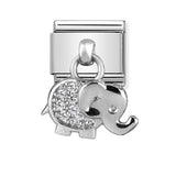 Composable Classic Dekoratif Charm - Charm Semboller - Fil - (17 Elephant) 925 Gümüş