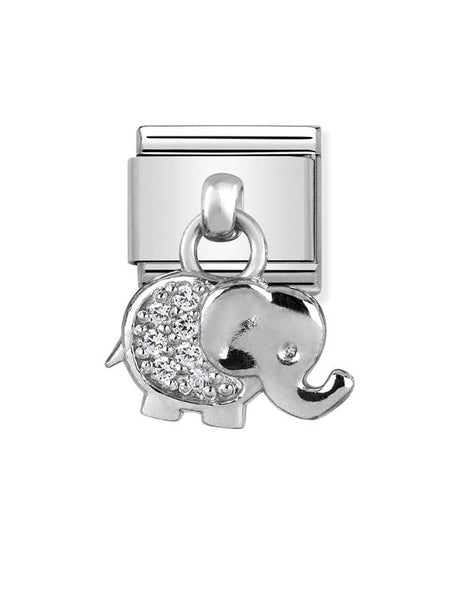 Composable Classic Dekoratif Charm  Charm Semboller  Fil  17 Elephant 925 Gümüş